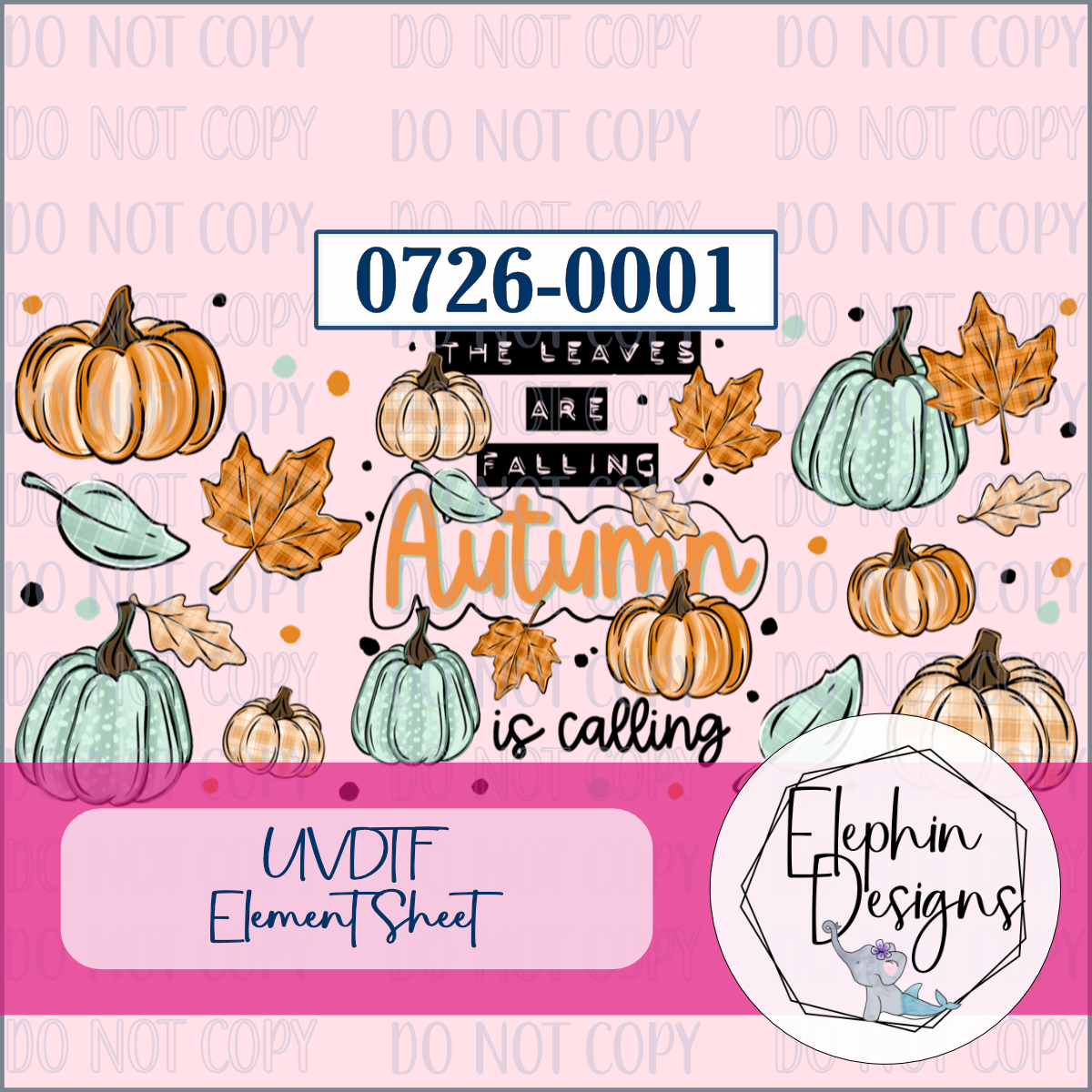 UV DTF Element Sheet | Autumn is Calling | 0726-0001