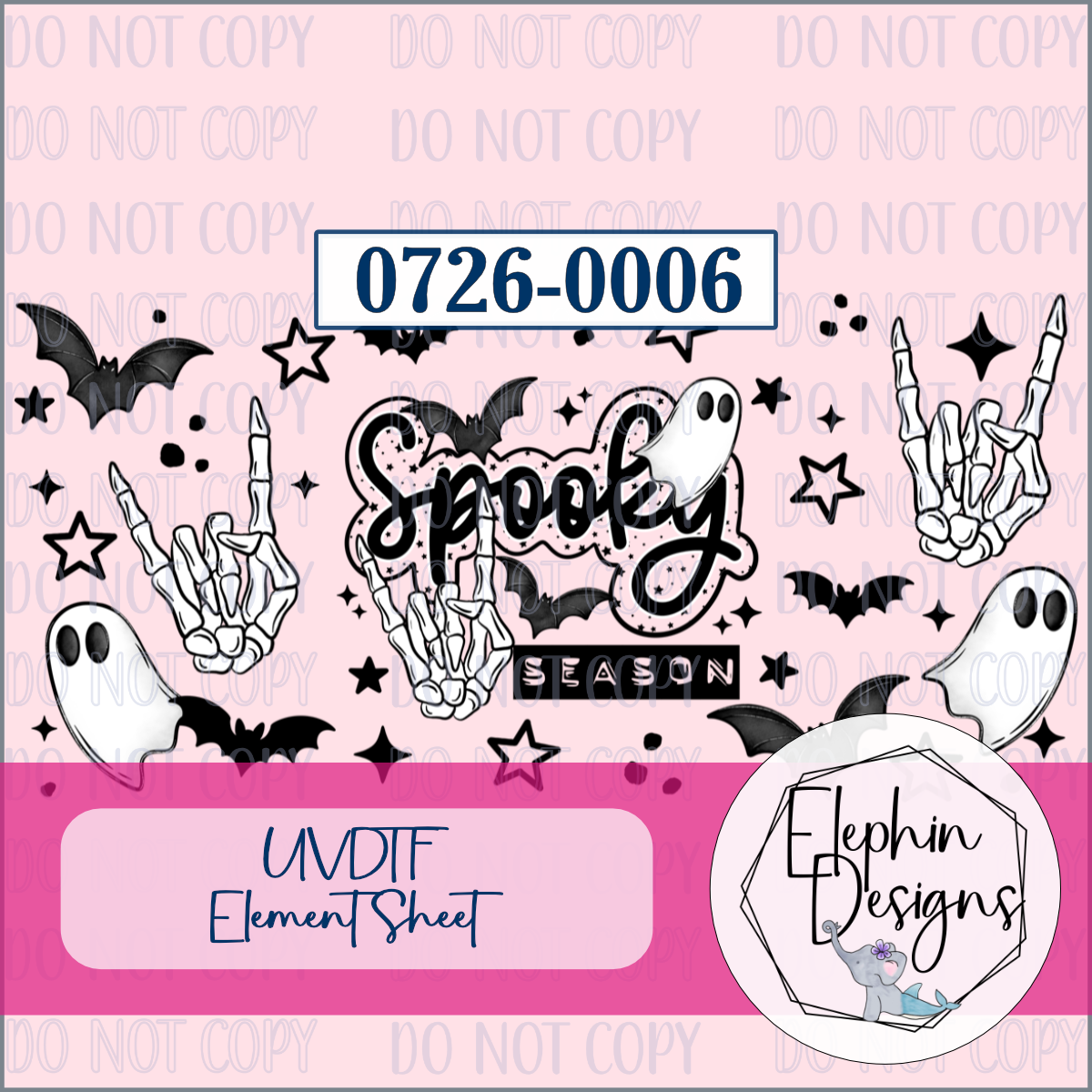 UV DTF Element Sheet | Spooky Season | 0726-0006