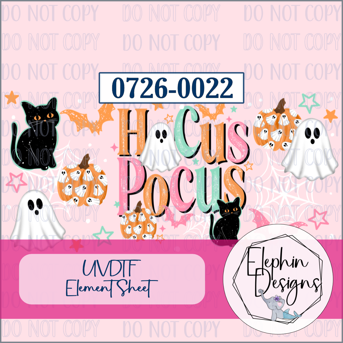 UV DTF Element Sheet | Hocus Pocus | 0726-0022