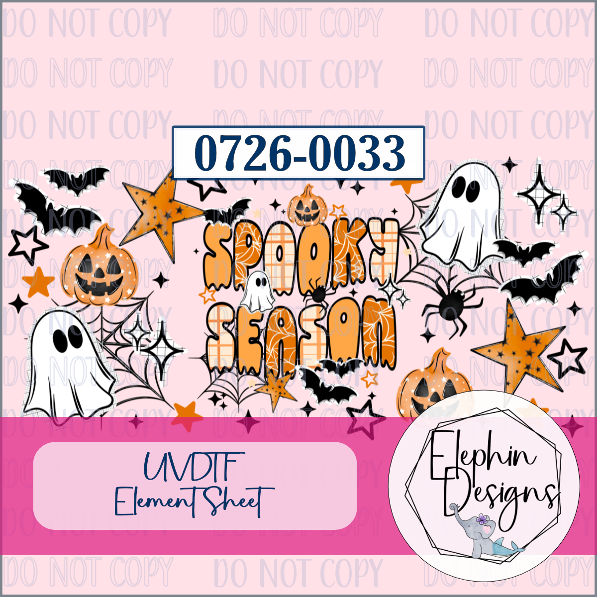 UV DTF Element Sheet | Spooky Season | 0726-0033