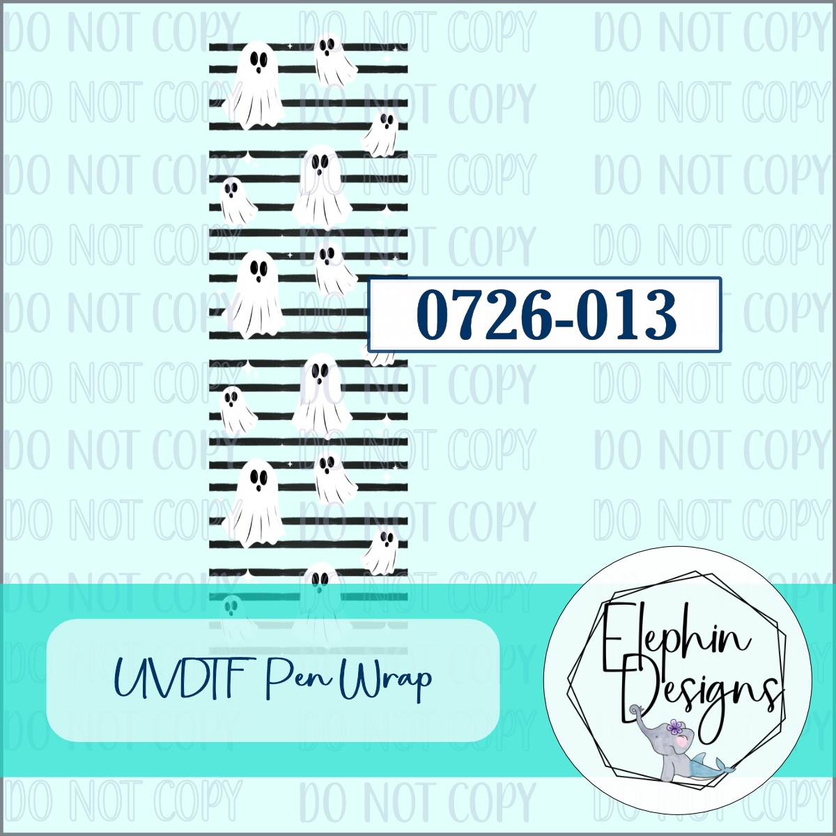 UV DTF Pen Wrap | Ghost Stripe | 0726-013