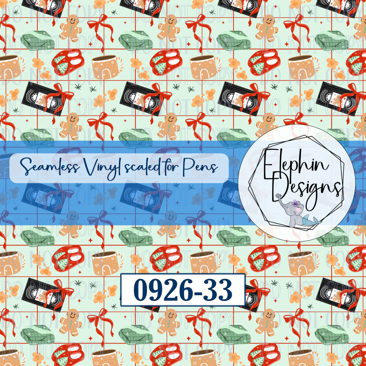 Gingerbread Movie Seamless Printed Vinyl | 0926-33