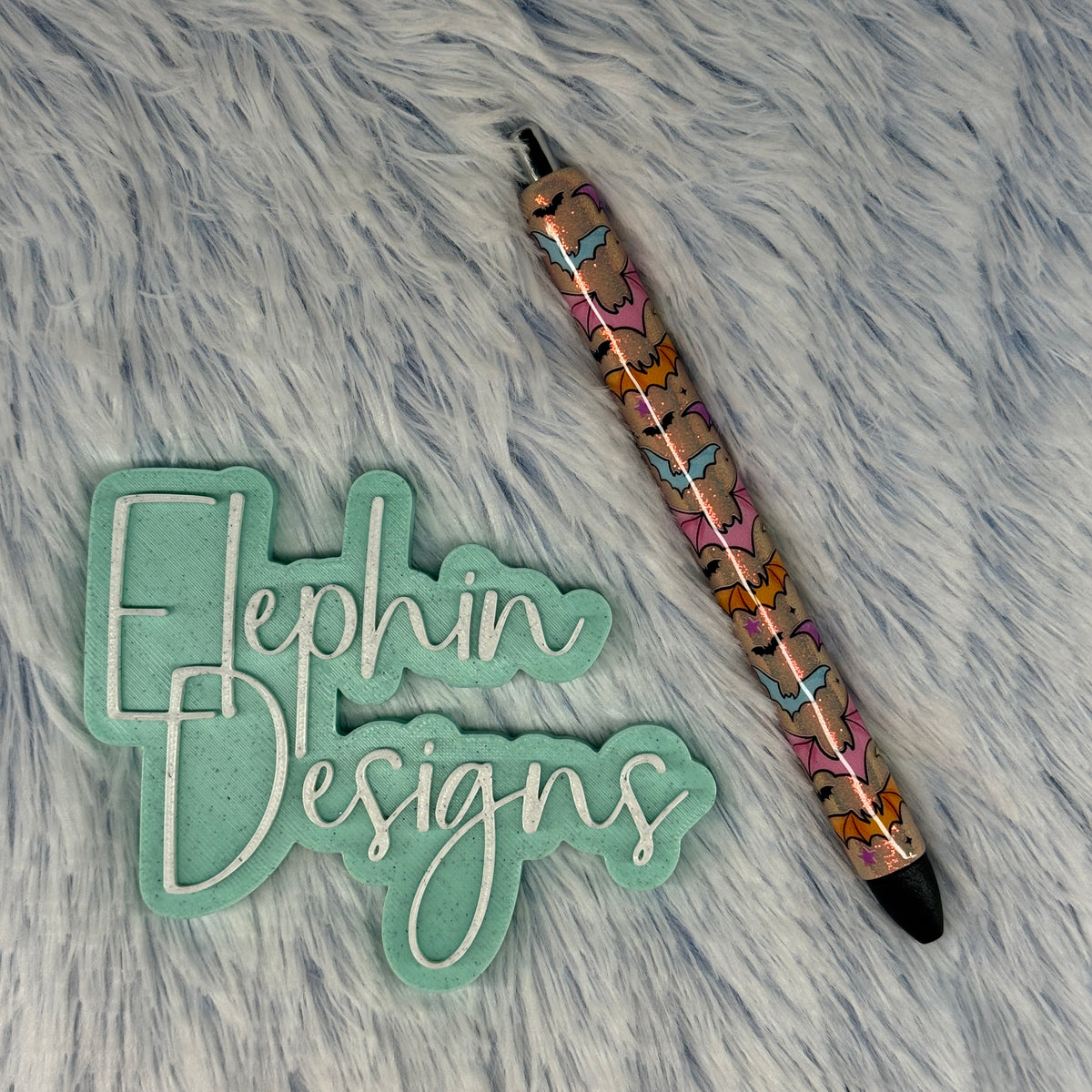 Colorful Bats Glitter Halloween Pen | Ready to Ship