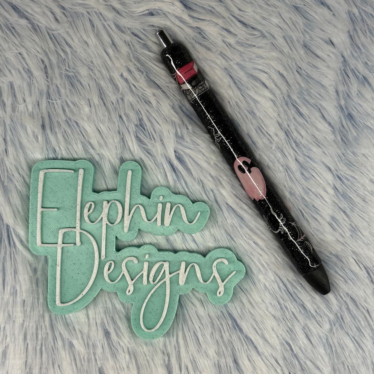 Black & Pink Books Ghost Halloween Pen | Ready to Ship