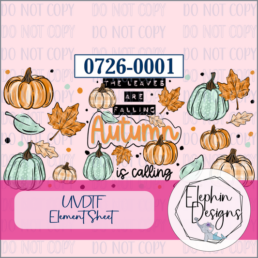 UV DTF Element Sheet | Autumn is Calling | 0726-0001