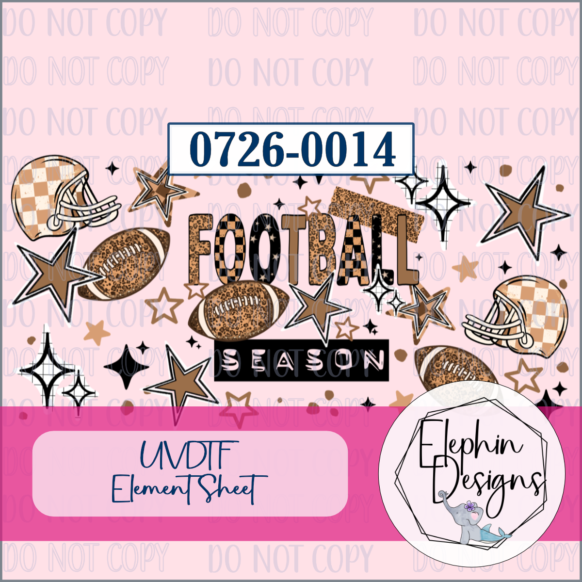 UV DTF Element Sheet | Football Season | 0726-0014