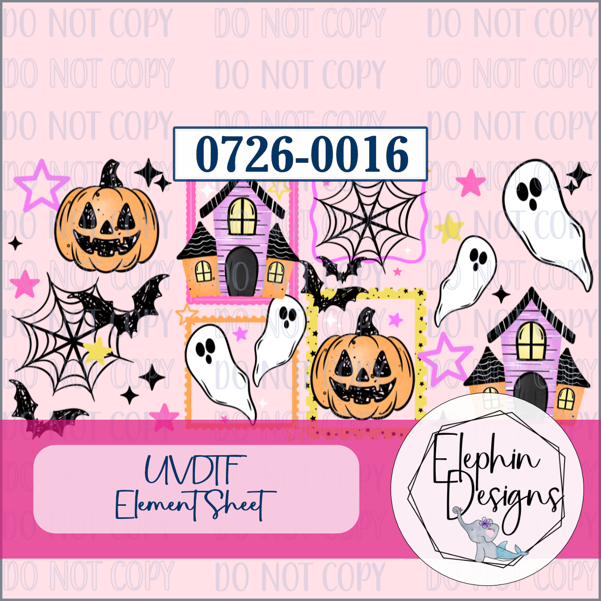 UV DTF Element Sheet | Haunted Halloween | 0726-0016