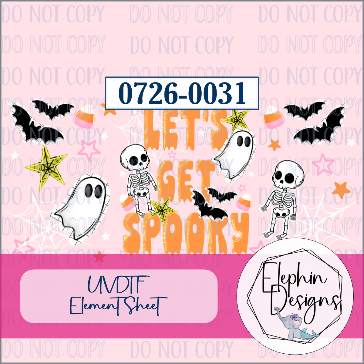 UV DTF Element Sheet | Let's Get Spooky | 0726-0031