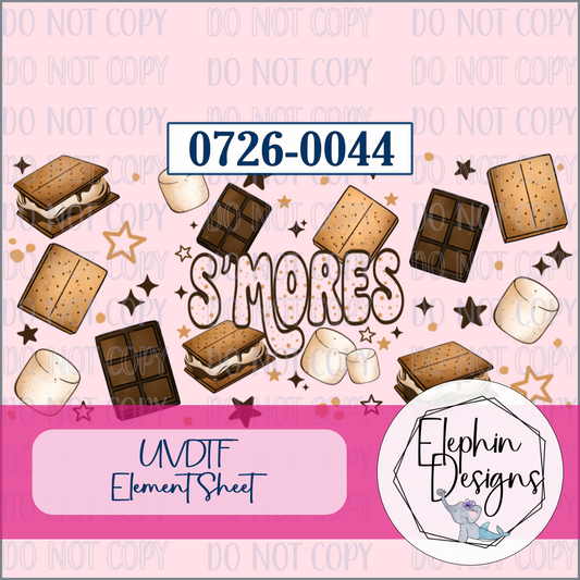 UV DTF Element Sheet | S'mores | 0726-0044