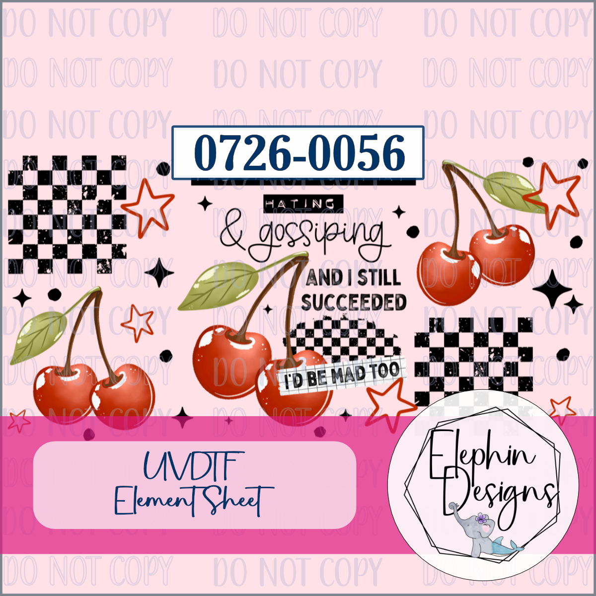 UV DTF Element Sheet | Hating & Gossiping | 0726-0056