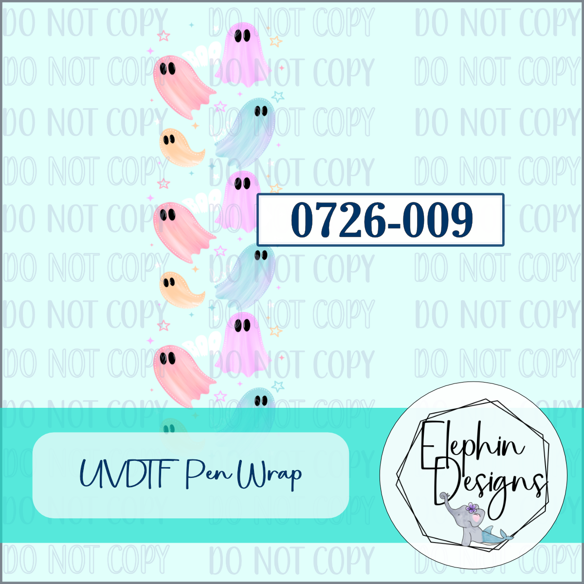UV DTF Pen Wrap | Pastel Ghost | 0726-009