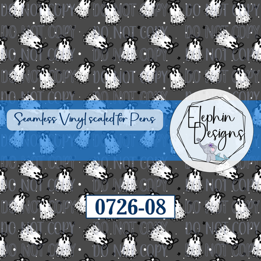 Coquette Ghost Seamless Printed Vinyl | 0726-08