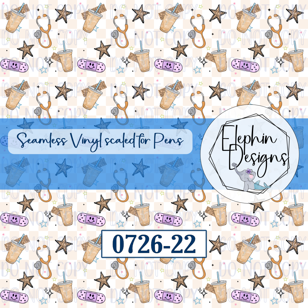 Nurse Seamless Printed Vinyl | 0726-22