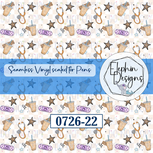 Nurse Seamless Printed Vinyl | 0726-22