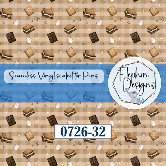 S'mores Seamless Printed Vinyl | 0726-32
