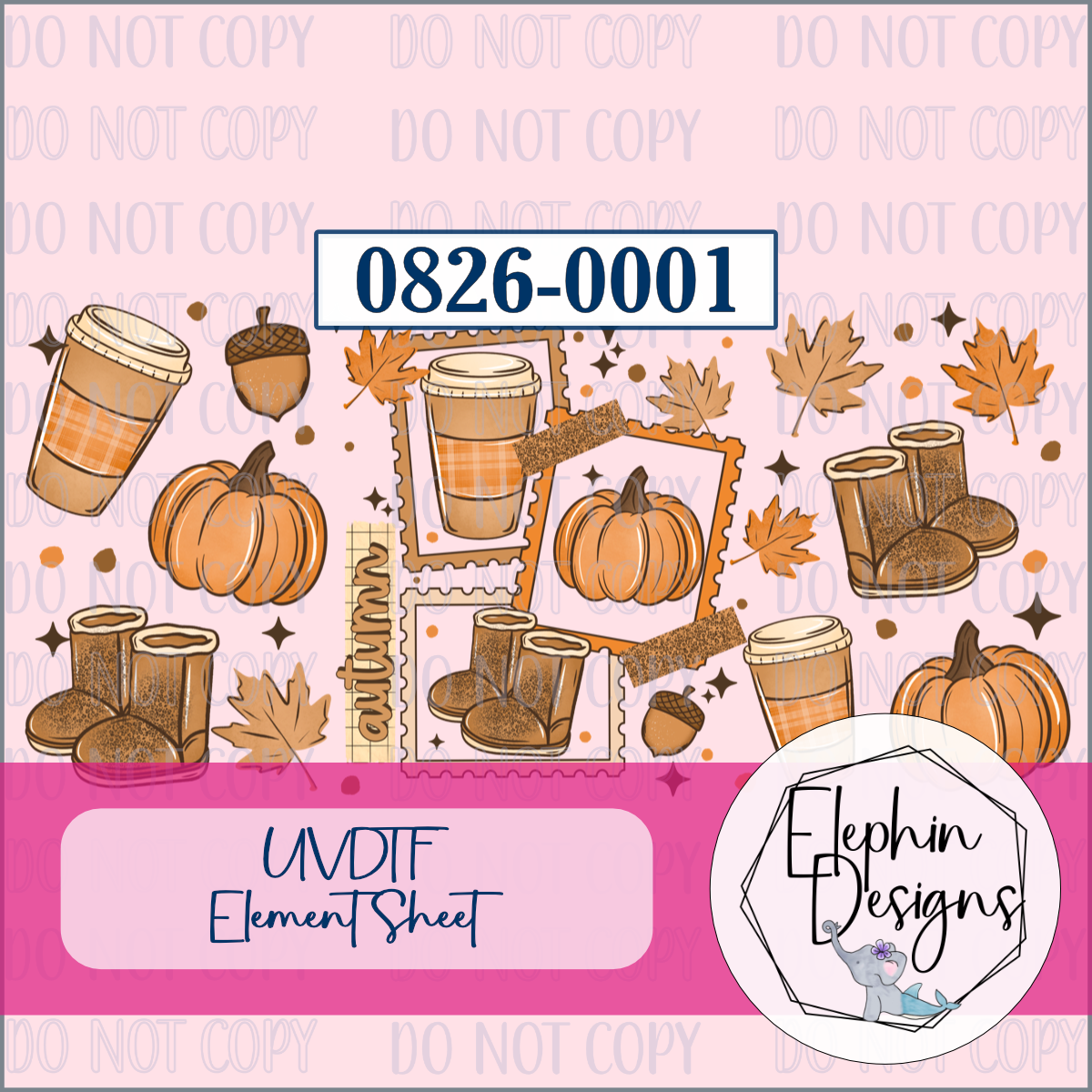 UV DTF Element Sheet | Autumn Vibes | 0826-0001