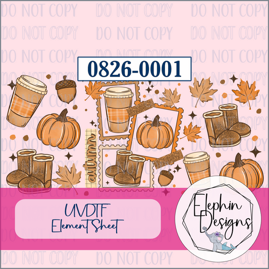 UV DTF Element Sheet | Autumn Vibes | 0826-0001