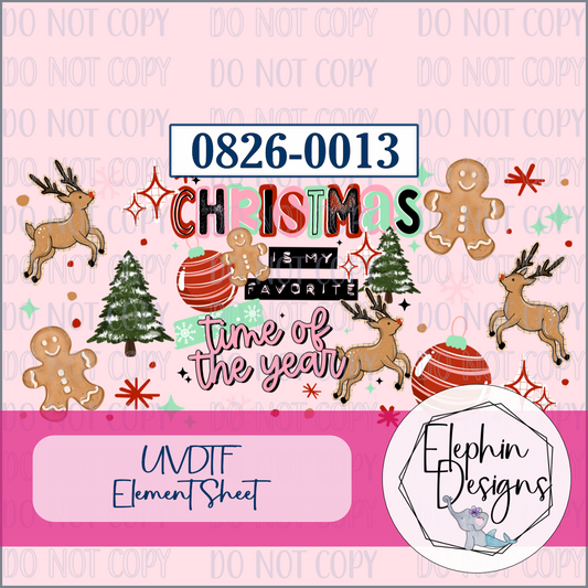 UV DTF Element Sheet | Christmas Favorite | 0826-0013