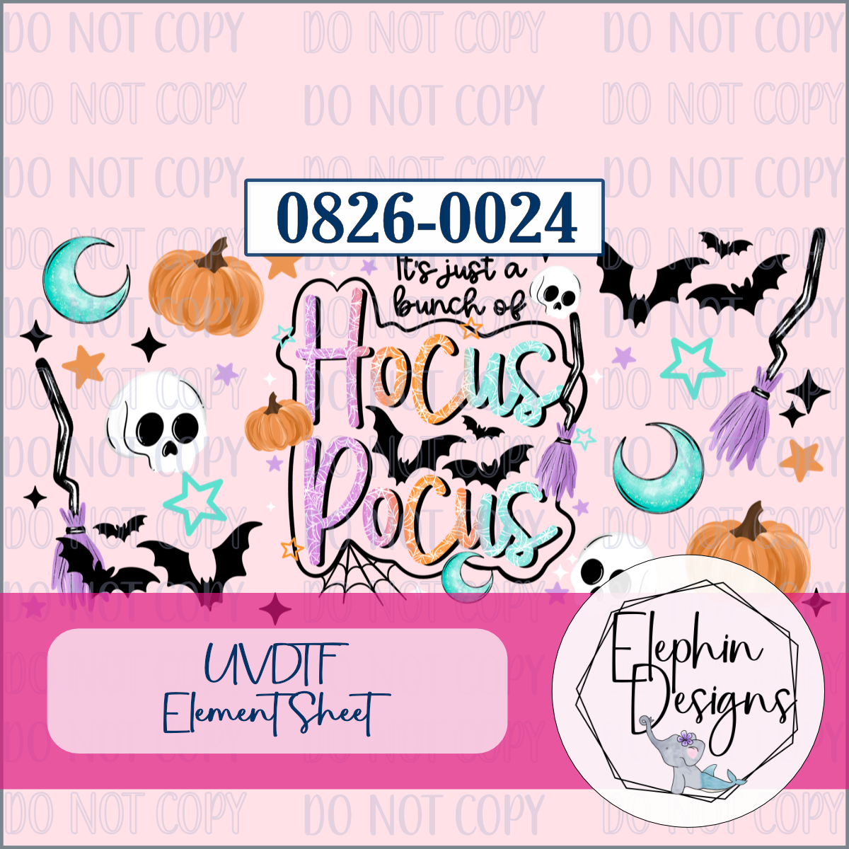 UV DTF Element Sheet | Hocus Pocus | 0826-0024