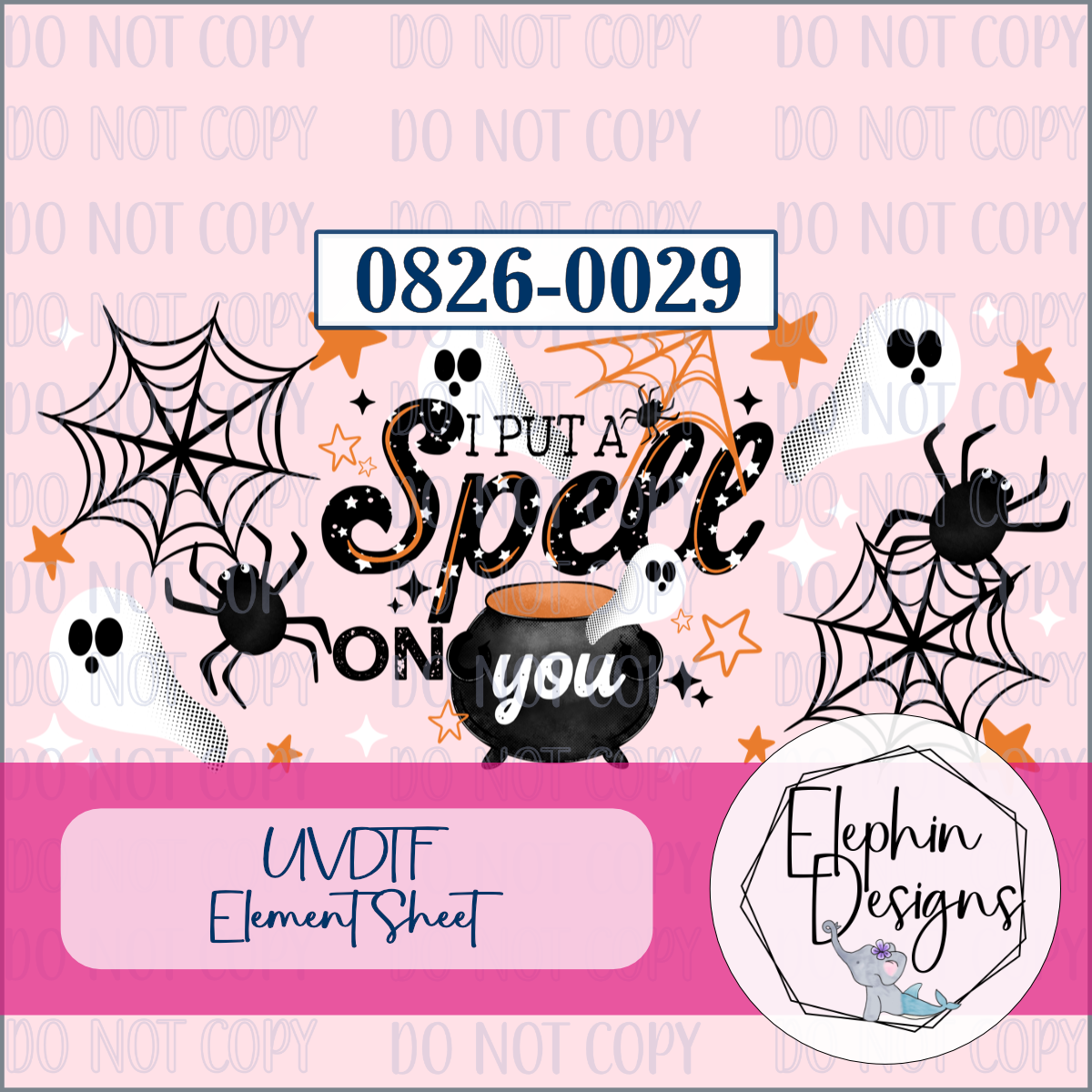 UV DTF Element Sheet | I Put a Spell on You | 0826-0029