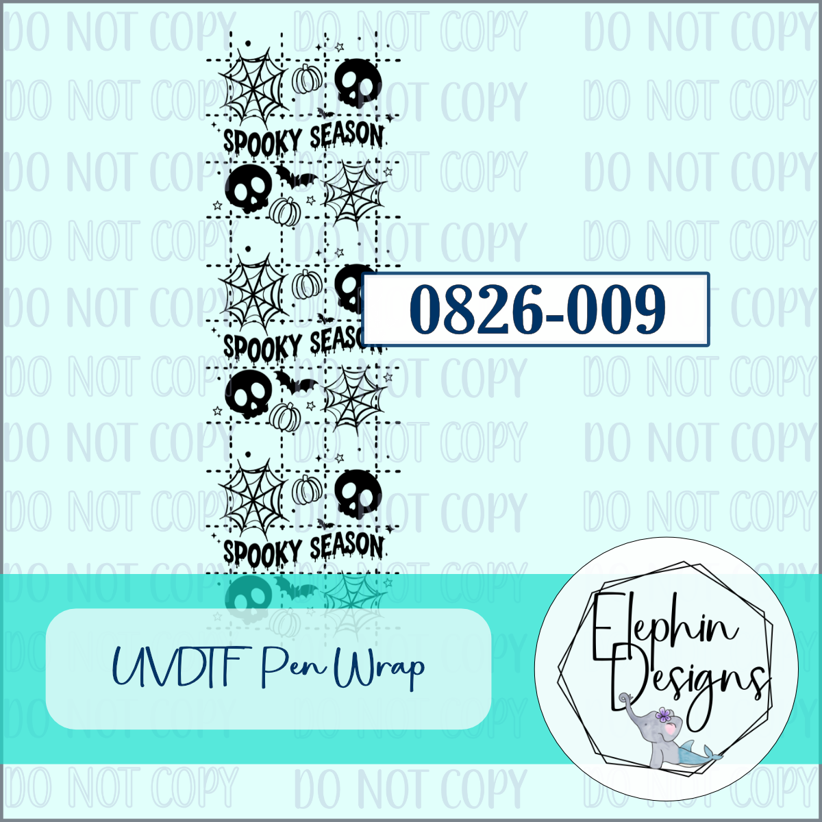 UV DTF Pen Wrap | Spooky Season | 0826-009