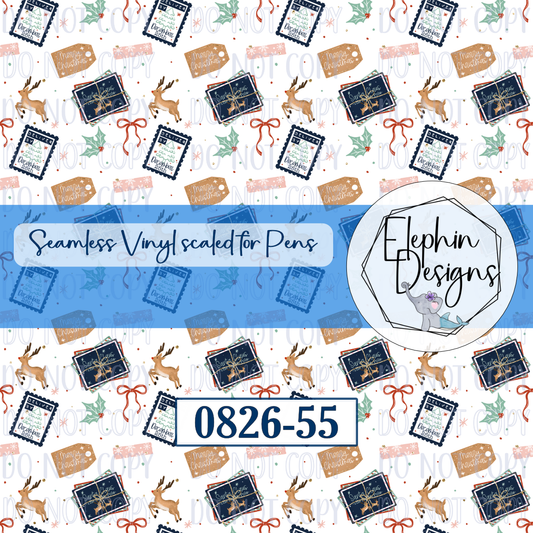 Christmas Mail Seamless Printed Vinyl | 0826-55