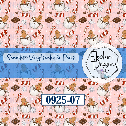 Gingerbread Cocoa Seamless Printed Vinyl | 0925-07
