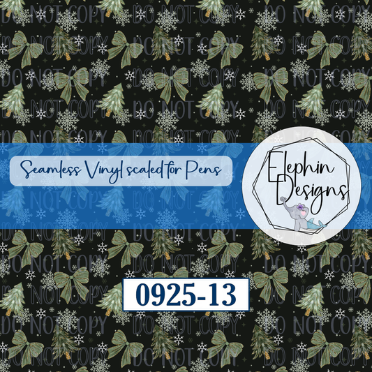 Tree Bow Seamless Printed Vinyl | 0925-13