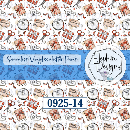 Gift Ribbon Seamless Printed Vinyl | 0925-14
