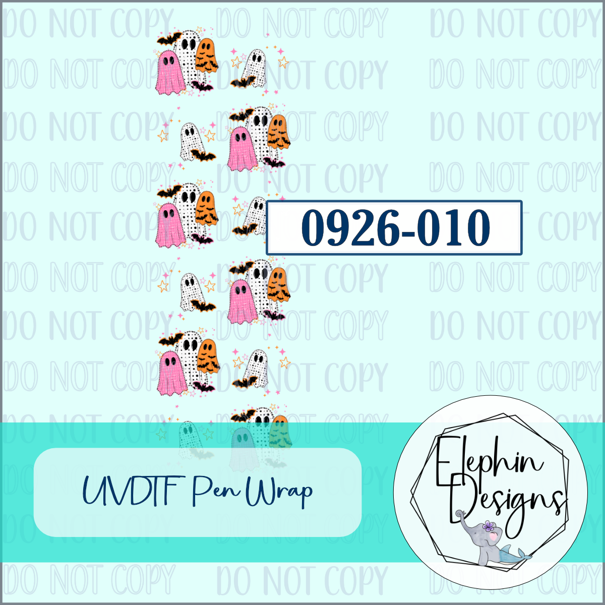 UV DTF Pen Wrap | Ghosts and Bats | 0926-010