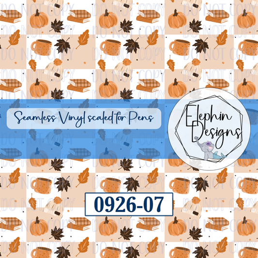 Pumpkin Books Seamless Printed Vinyl | 0926-07