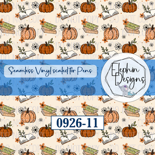 Pumpkin Books Seamless Printed Vinyl | 0926-11