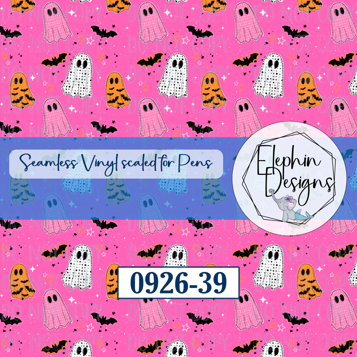 Ghost Bat Seamless Printed Vinyl | 0926-39
