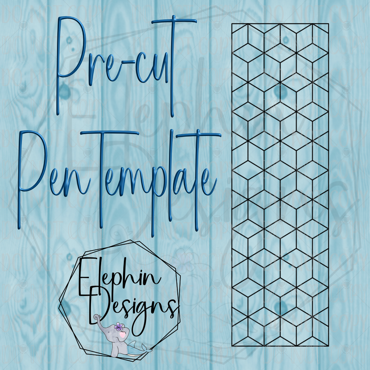 Blocks V1 Double Sided Adhesive Precut Pen Template