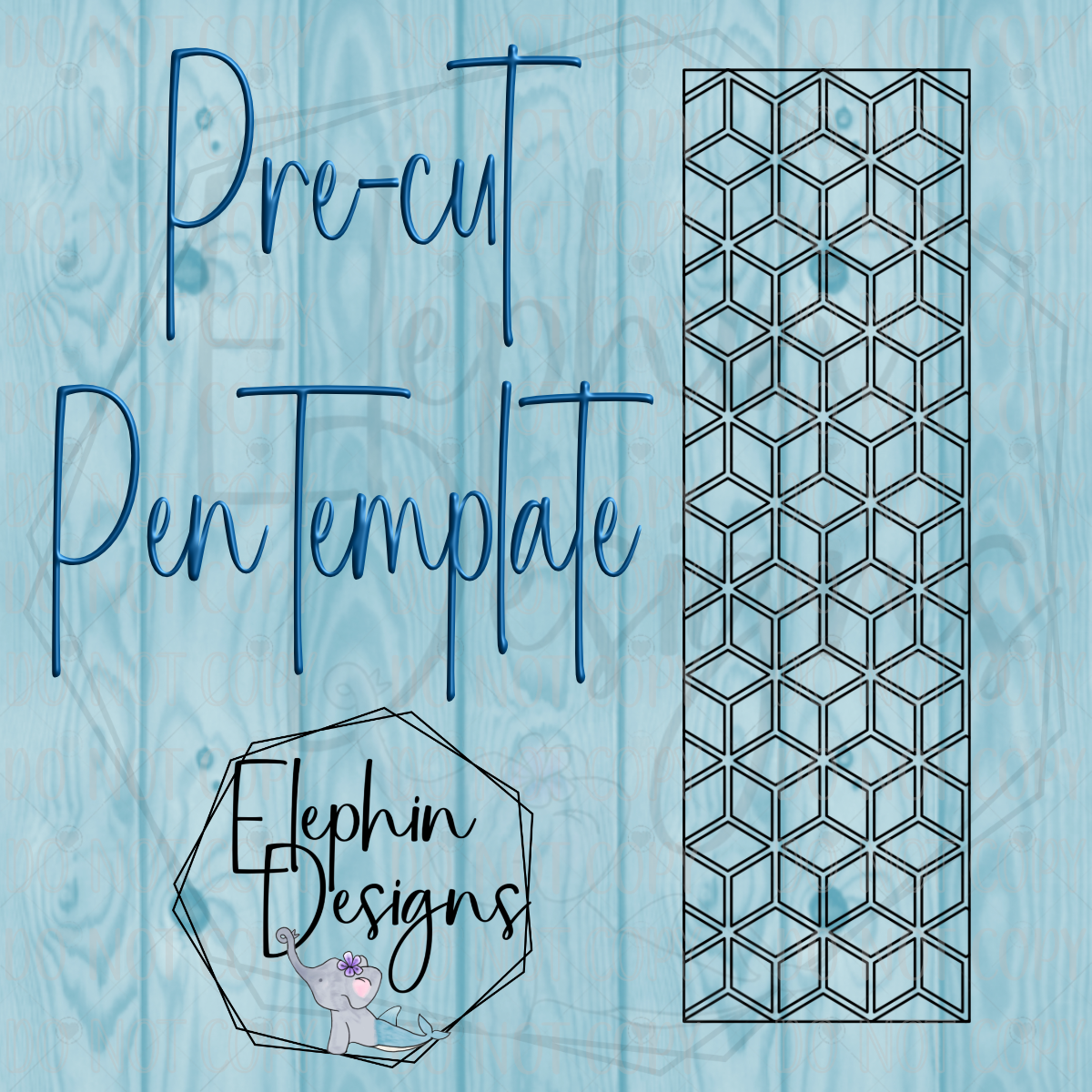 Blocks V2 Double Sided Adhesive Precut Pen Template
