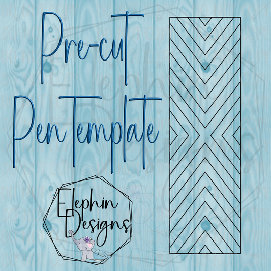 Bouji X Double Sided Adhesive Precut Pen Template