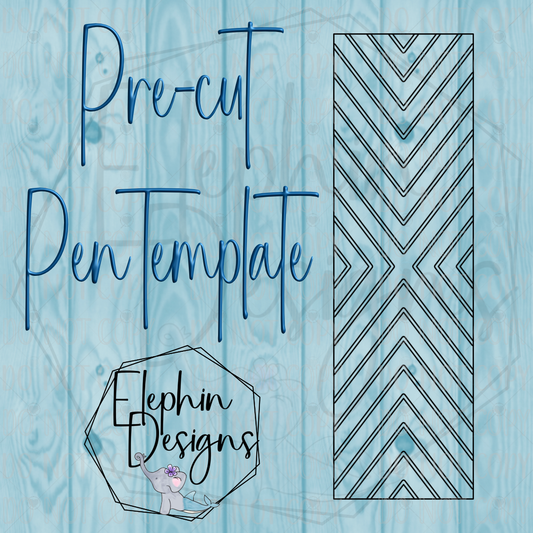 Bouji X V2 Double Sided Adhesive Precut Pen Template