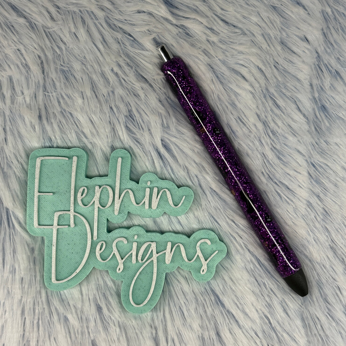 Purple Glitter Halloween Pen | Ready to Ship