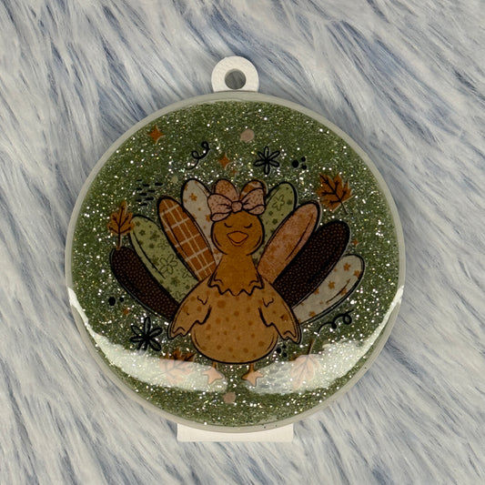 Sage Glitter Turkey Soda Can Opener | Nail Saver | Ready to Ship